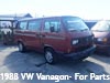 1988 VW Vanagon for parts